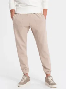 Ombre Clothing Carrot Sweatpants Beige