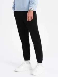 Ombre Clothing Carrot Sweatpants Black