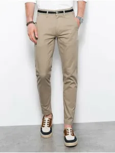 Ombre Clothing Chino Trousers Beige
