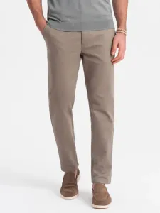 Ombre Clothing Chino Trousers Beige #1888574