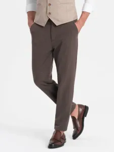 Ombre Clothing Chino Trousers Brown #1893472