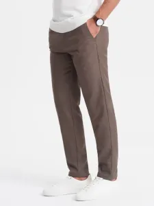 Ombre Clothing Chino Trousers Brown