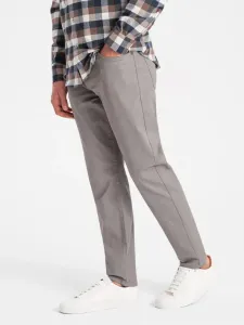 Ombre Clothing Chino Trousers Grey