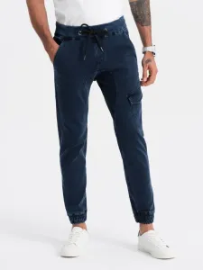 Ombre Clothing Trousers Blue