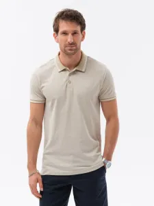 Ombre Clothing Polo Shirt Beige