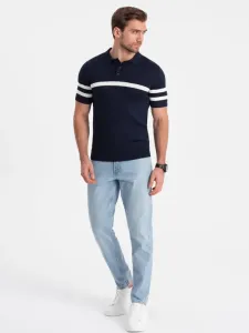 Ombre Clothing Polo Shirt Blue