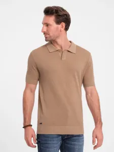 Ombre Clothing Polo Shirt Brown #1892959