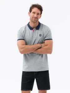 Ombre Clothing Polo Shirt Grey