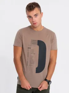 Ombre Clothing T-shirt Brown