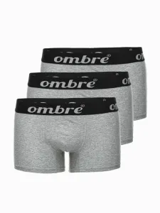 Ombre Clothing Boxers 3 Piece Grey #1673015