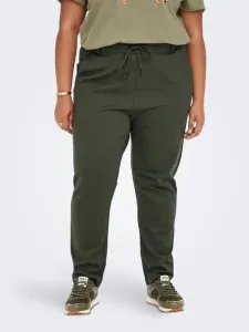 ONLY CARMAKOMA Gold Trousers Green