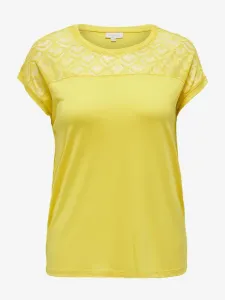 ONLY CARMAKOMA Flake T-shirt Yellow #1405004