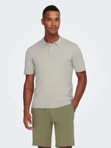 ONLY & SONS Wyler Polo Shirt Grey #1410991