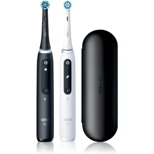 Oral B iO5 DUO electric toothbrush with bag Black & White 2 pc