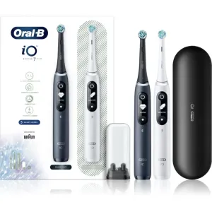 Oral B iO 7 DUO electric toothbrush + 2 replacement heads Black & White
