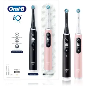 Oral B iO6 DUO electric toothbrush Black & Pink Sand 2 pc