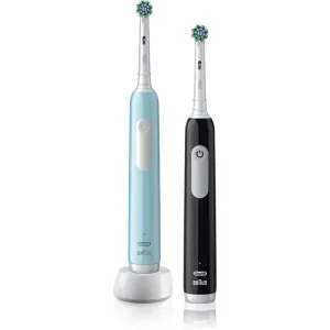 Oral B Pro Series 1 DUO electric toothbrush Blue & Black 2 pc