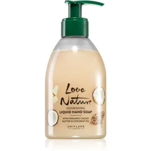 Oriflame Love Nature Cacao Butter & Coconut Oil nourishing liquid soap for hands 300 ml