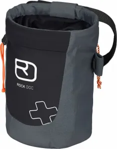 Ortovox First Aid Rock Doc Black Steel Bag and Magnesium for Climbing