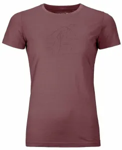 Ortovox 120 Tec Lafatscher Topo T-Shirt W Mountain Rose L Outdoor T-Shirt