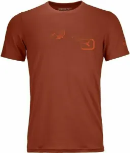 Ortovox Thermal Underwear 185 Merino Logo Spray M Clay Orange L