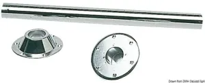 Osculati Table leg 70 cm chrome-plated steel #1251994