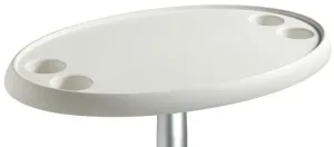 Osculati White oval table 762 x 457 mm #1344193