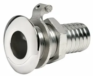 Osculati Skin fitting Stainless Steel with Hose Adaptor 1 1/2''