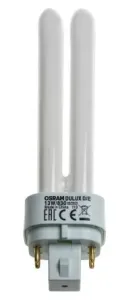Osram G24q-1 DULUX Quad Tube Shape CFL Bulb, 13 W, 3000K, Warm White Colour Tone