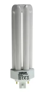 Osram GX24q DULUX Triple Tube Shape CFL Bulb, 42 W, 4000K, Cool White Colour Tone