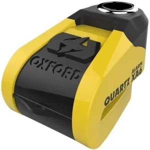 Oxford Quartz Alarm XA6 Yellow-Black Motorcycle Lock #1292597