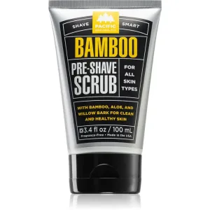 Pacific Shaving Bamboo Pre-Shave Scrub pre-shave face exfoliator for men 100 ml