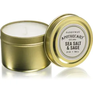 Paddywax Apothecary Sea Salt & Sage scented candle in a tin 56 g