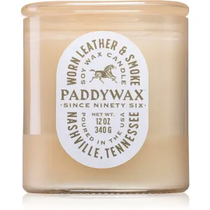 Paddywax Vista Worn Leather & Smoke scented candle 340 g