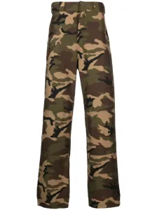 PALM ANGELS - Camouflage Print Cotton Trousers #1649746