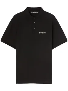 PALM ANGELS - Embroidered Logo Cotton Polo Shirt #1649767