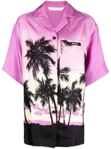 PALM ANGELS - Pink Sunset Bowling Shirt #1634827