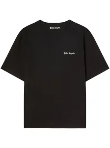PALM ANGELS - Embroidered Logo Cotton T-shirt