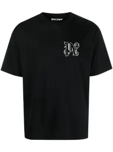 PALM ANGELS - Monogram Cotton T-shirt #1649744