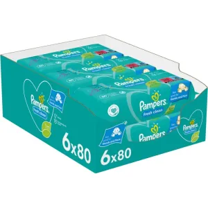 Pampers Fresh Clean wet wipes for kids for sensitive skin 6x80 pc