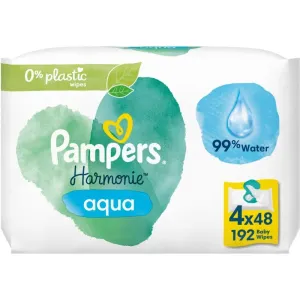 Pampers Harmonie Aqua wet wipes for kids 4x48 pc