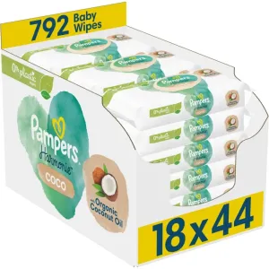 Pampers Harmonie Coconut Pure wet wipes for kids 18x44 pc