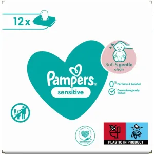 Pampers Sensitive wet wipes for kids for sensitive skin 12x52 pc