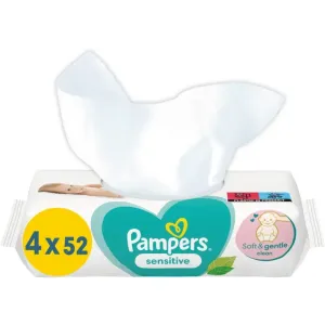 Pampers Sensitive wet wipes for kids for sensitive skin 4x52 pc