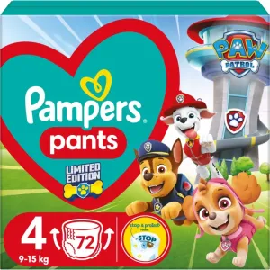 Pampers Pants Paw Patrol Size 4 disposable nappy pants 9-15 kg 72 pc