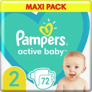 Pampers Active Baby Size 2 disposable nappies 4-8 kg 72 pc