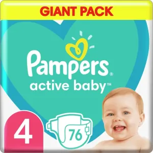 Pampers Active Baby Size 4 disposable nappies 9-14 kg 76 pc
