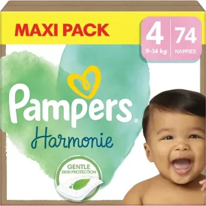 Pampers Harmonie Size 4 disposable nappies 9-14 kg 74 pc