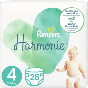 Pampers Harmonie Size 4 disposable nappies 9 – 14 kg 28 pc