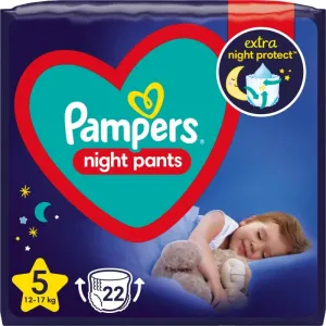 Pampers Night Pants Size 5 disposable nappy pants night 12-17 kg 22 pc